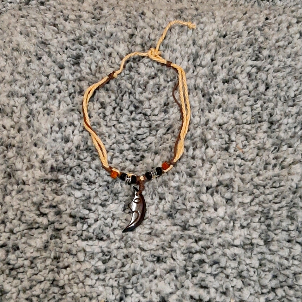 Wooden Moon Necklace